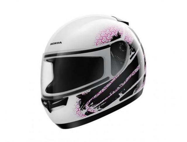 Capacete HFS Honda Branco/Rosa 