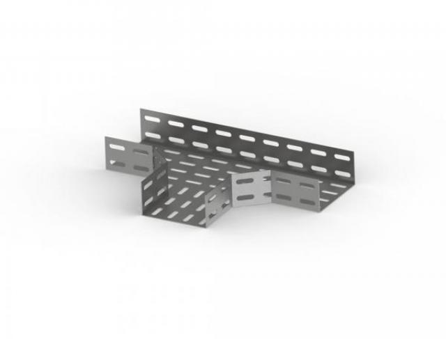 Tê Horizontal 90° 100x50mm Aço Galvaniz.Eletrolítico Para Eletrocalha